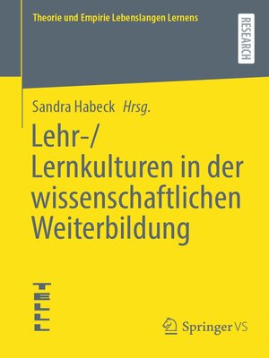 cover image of Lehr-/Lernkulturen in der wissenschaftlichen Weiterbildung